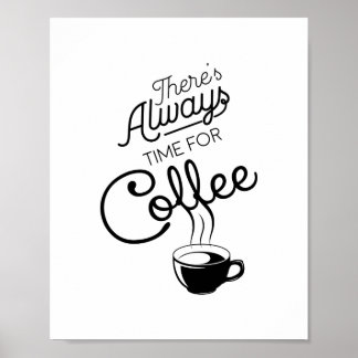 Poster Il est toujours temps pour le café, Citer.