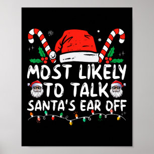 Poster Il Est Très Probable Que Père Noël Parle De Noël F