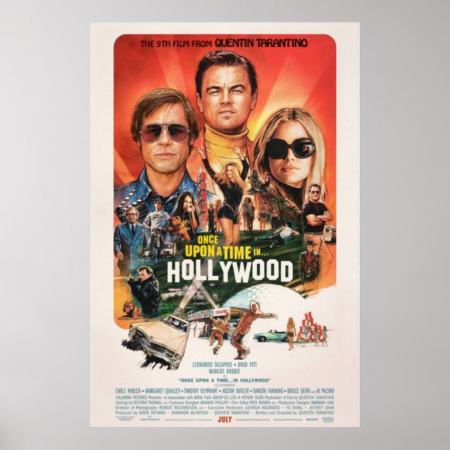 Poster Il était une fois à Hollywood HD (Devant)