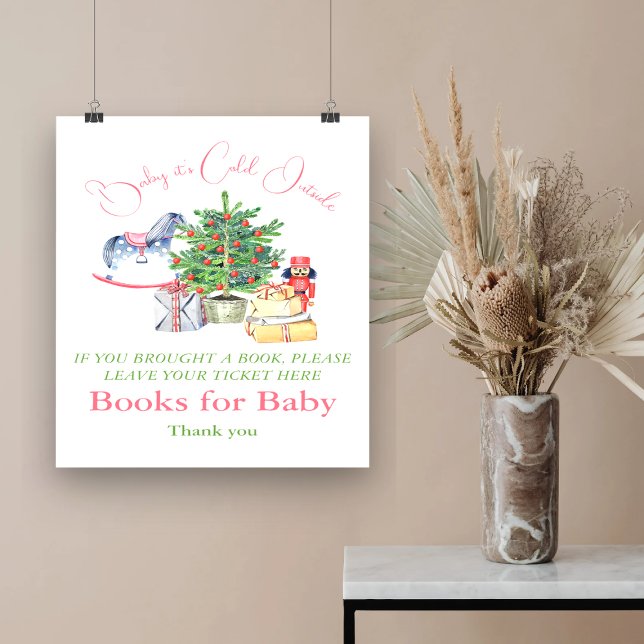 Poster Il fait froid en dehors du livre de filles d'hiver (Créateur téléchargé)