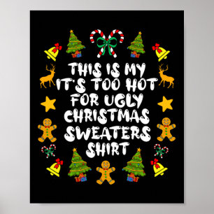Poster Il fait trop chaud pour Noël laid S Fun Noël Pjs H
