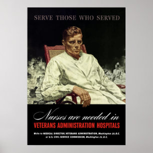 Poster Il Faut Des Infirmières — 2ÈME GUERRE MONDIALE VA