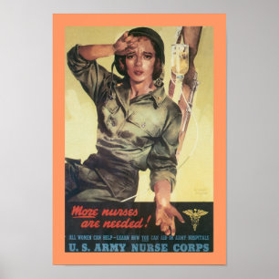 Poster Il Faut Plus D'Infirmières !