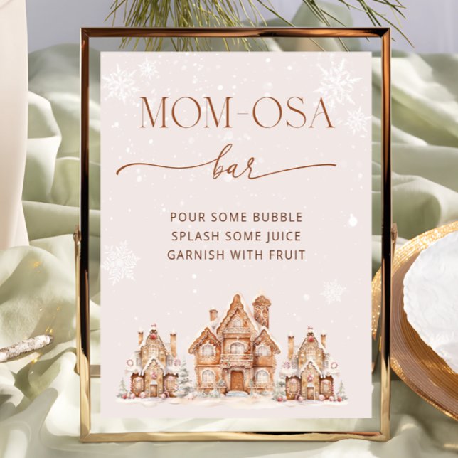 Poster Il faut un Village Baby shower d'hiver Maman-osa B (Créateur téléchargé)