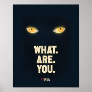 Poster IL Joue Les Yeux "Quoi.Es.Vous."