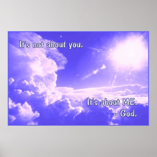 Poster Il ne s'agit pas d'afficher l'impression (Devant)