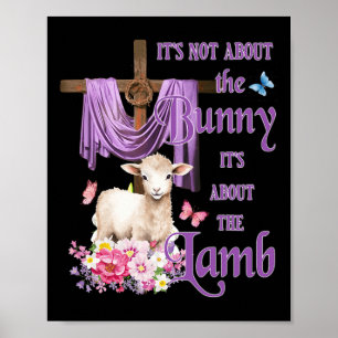 Poster Il ne s'agit pas du lapin, il s'agit de l'agneau m