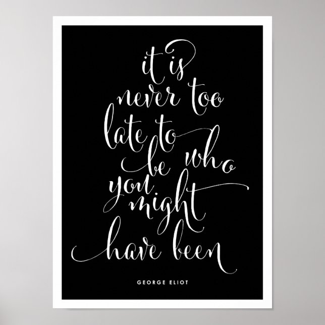 Poster Il n'est jamais trop tard pour être vous Script Po (Devant)