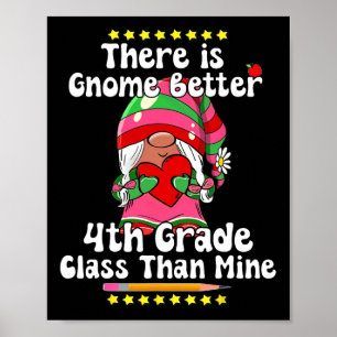 Poster Il n'y a pas de gnome meilleur 4e année Cl Hippie