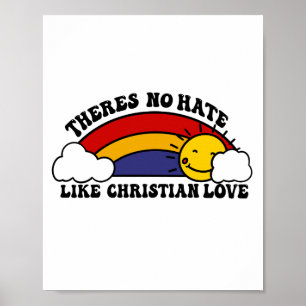 Poster Il n'y a pas de haine comme Christian Rainbow