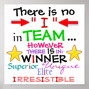 Poster Il n'y a pas de "I" en TEAM, TOUTEFOIS ...