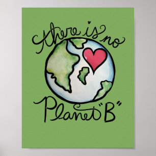 Poster Il n'y a pas de planète B Jour des terres