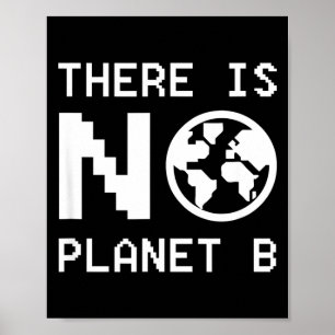 Poster Il n'y a pas de planète B Sensibilisation à l'envi