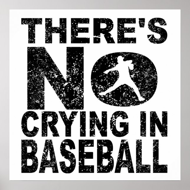 Poster Il n'y a pas de pleurs au baseball (Devant)