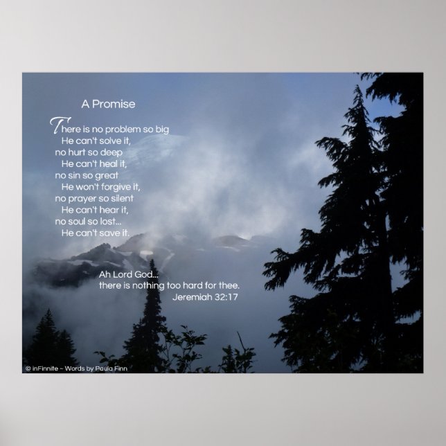 Poster Il n'y a pas de problème...affiche inspirante (Devant)