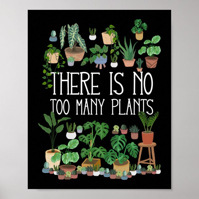 Poster Il N'Y A Pas Trop De Plantes (Devant)