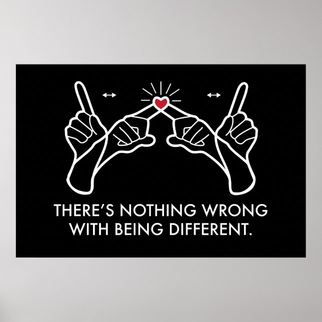 Poster Il n'y a rien de mal à être différent (Devant)