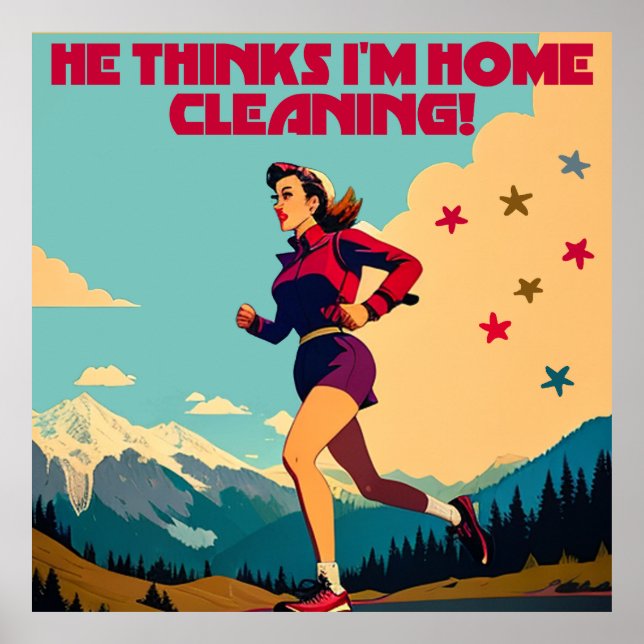 Poster Il pense que je suis le nettoyeur à la maison Sass (Devant)