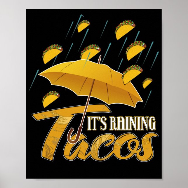 Poster Il pleut des tacos (Devant)