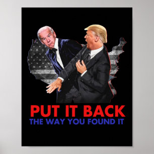 Poster Il Revient Comme Vous L'Avez Trouvé Drôle Biden &a