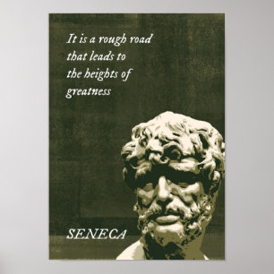 Poster Il s'agit d'une route rude qui mène aux hauteurs d