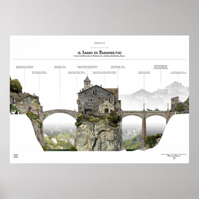 Poster Il Sasso di Passoselvio (Devant)