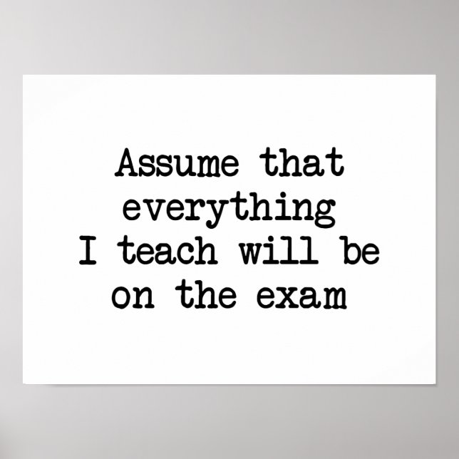 Poster Il sera à l'examen (Devant)