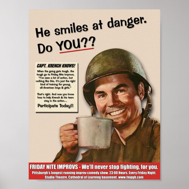 Poster Il Sourit Au Danger (Devant)