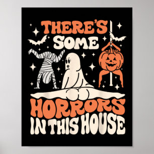 Poster Il y a des horreurs Citrouille fantôme Halloween f