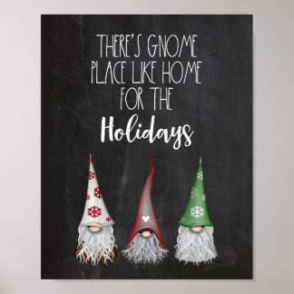 Poster Il y a Gnome Place Like Home For the Holidays