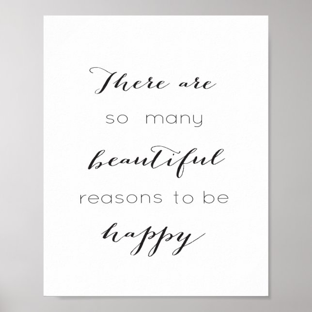 Poster Il y a tant de belles raisons d'être heureux (Devant)