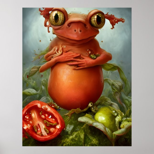 Poster Il y a une créature dans ma salade (Devant)