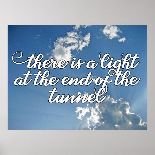 Poster Il y a une lumière au bout du tunnel (Devant)