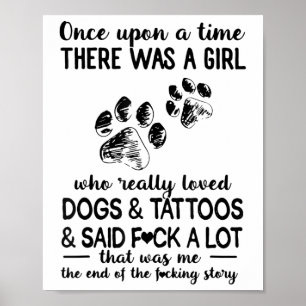 Poster Il Y Avait Une Fille Qui Aimait Vraiment Les Chien