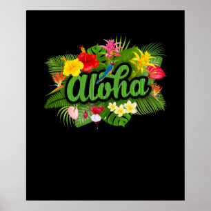 Poster Île Aloha Hawaï