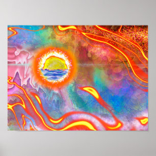 Poster Île aux serpents imaginée par un serpent