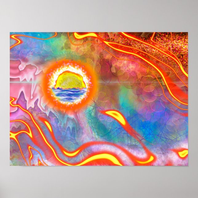 Poster Île aux serpents imaginée par un serpent (Devant)