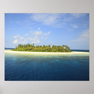 Poster Île Baughagello, atoll Huvadhoo méridional, 3