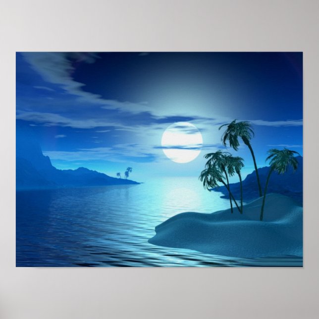 Poster île crique (Devant)