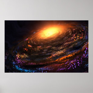 Poster Île dans le vide