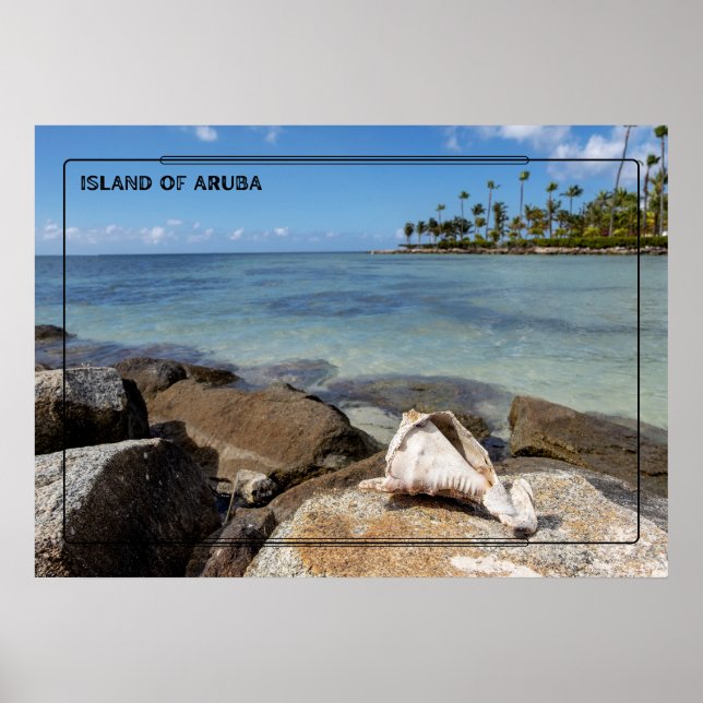 Poster Île d'Aruba Beach (Devant)