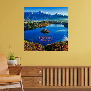 Poster Île de Bled, Slovénie