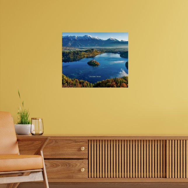 Poster Île de Bled, Slovénie, pittoresque (Salon 2)