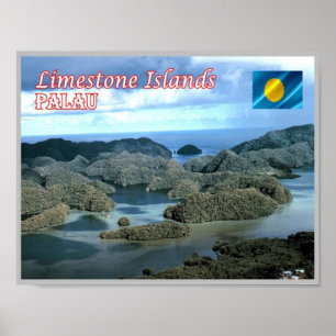 Poster Île de calcaire - Palau -