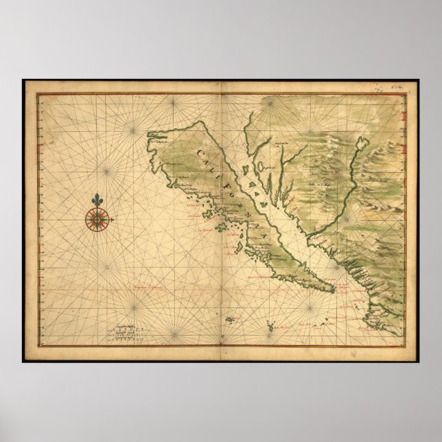 Poster Île de Californie (Devant)