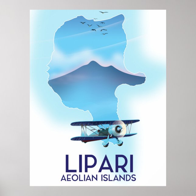 Poster Île de Lipari (Devant)