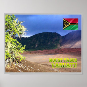 Poster Ile de Tanna - Mont Yasur - Vanuatu -