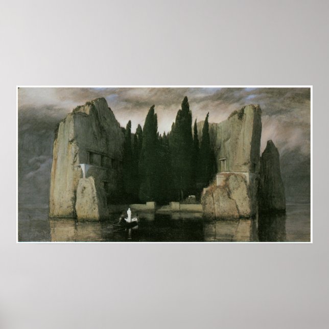 Poster Île des Morts, 1883 Arnold Bocklin (Devant)
