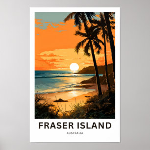Poster Île Fraser Australie Imprimer les voyages