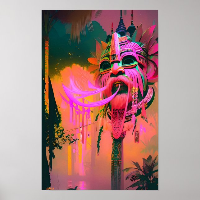 Poster Île magique dans l'air Ken Gage Tropical (Devant)